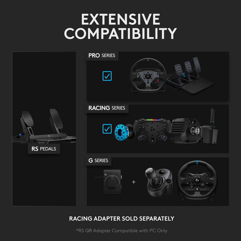 LOGITECH Rs Pedals Gas & Brake Add-on 941-000306-image 4