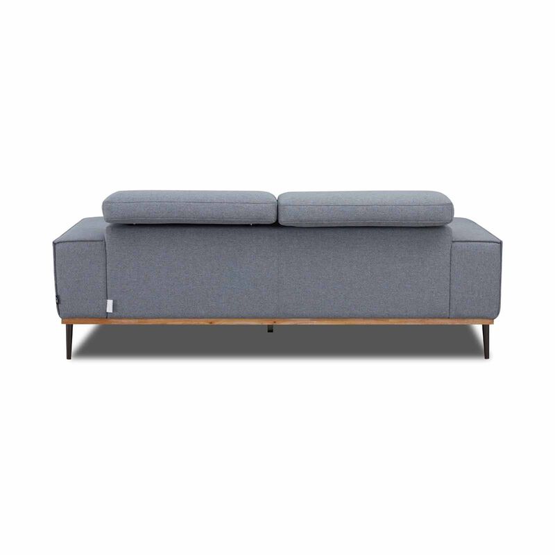 MUZE 3 Seater (fab) Cat C Grey Fabric Sofa NEW CLEO-image 5