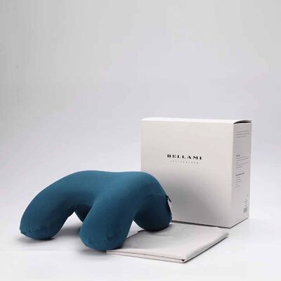 BELLAMI PL Nap Tech Memory Foam Pillow With Cover - Indigo PORTABLE NAP PILLOW