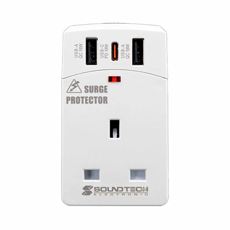 SOUNDTEOH Multiway Adaptor With Power Indicator Light PP-19SU-image 1
