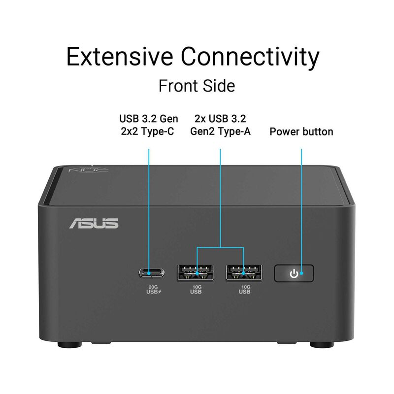 ASUS Nuc 15 Pro Tall U3-100u 8gb 512gb Ssd Win 11 Pro Intel Graphics RNUC15CRHI3053C3-image 6