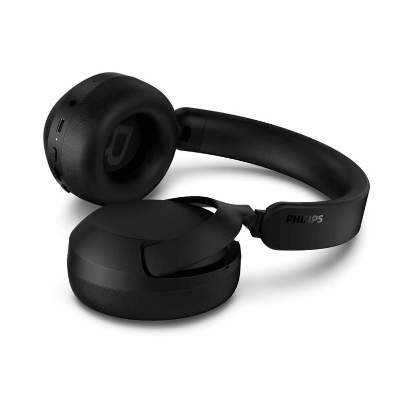 PHILIPS Wireless On-ear, 40mm Driver, Anc, Bt6.0, 70h, Hi-res Audio, Ipx4 Splash TAH6000BK/97-image 8