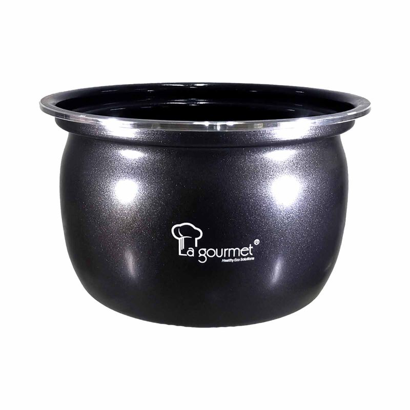LA GOURMET 2.0l Healthy Rice Cooker - Coal Black LGELRC410764-image 5
