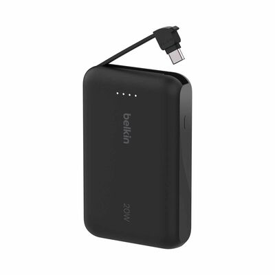 BELKIN Powerbank 10k W/ Cable Black Pd 20w BPB021FQBK