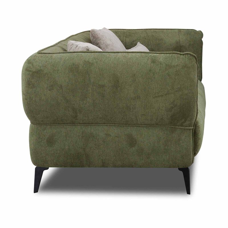 MUZE 3 Seater (fab) Cat A Green Fabric Sofa MILA-image 2