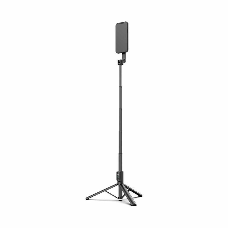 MAZER 1.2m Foldable Magnetic Selfie Stick, Bt Remote-black M-MS20L-BK-image 3