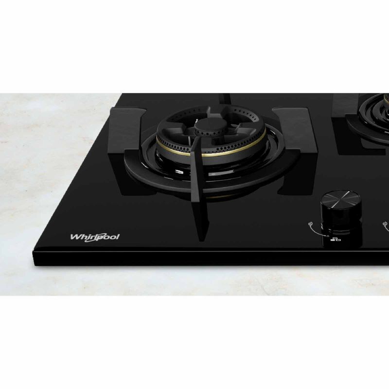 WHIRLPOOL 88cm 3 Burners Built-in Lpg Gas Hob Tempered Glass Surface (exclude Installation) GWG8830LS-image 3