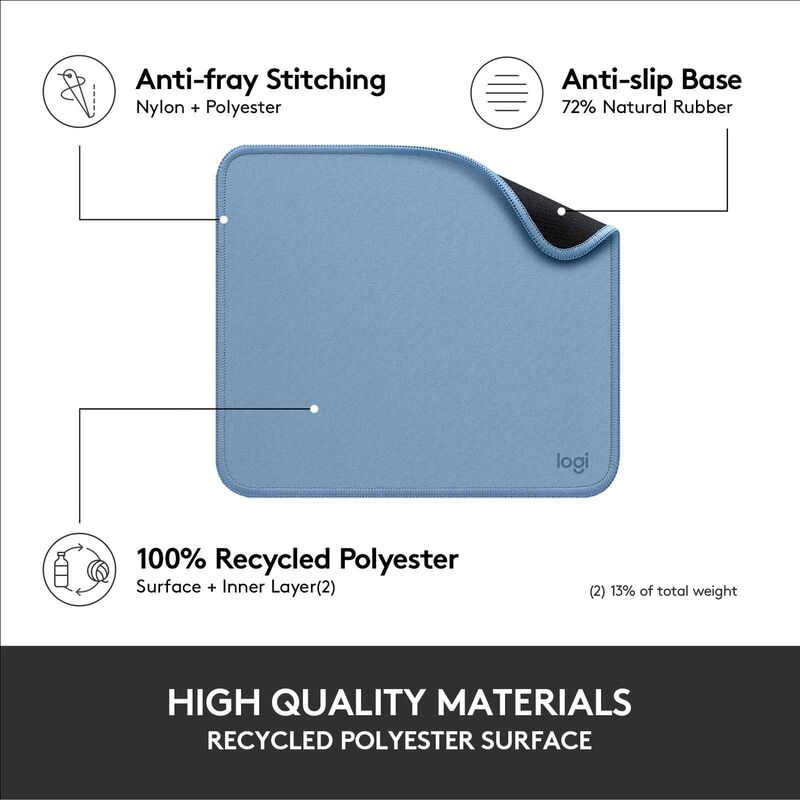 LOGITECH Mouse Pad Studio Series - Blue Grey 956-000034-image 4
