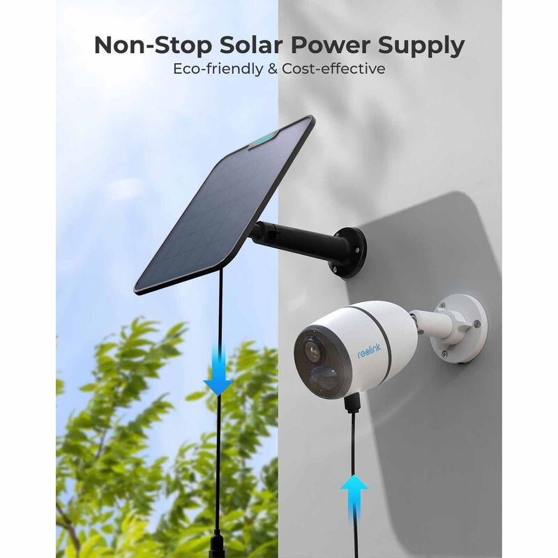 REOLINK Reolink Solar Panel 2 Black 6w With 4m Type-c Connection Cable For Reolink Battery/solar Cameras SP2-B-image 3