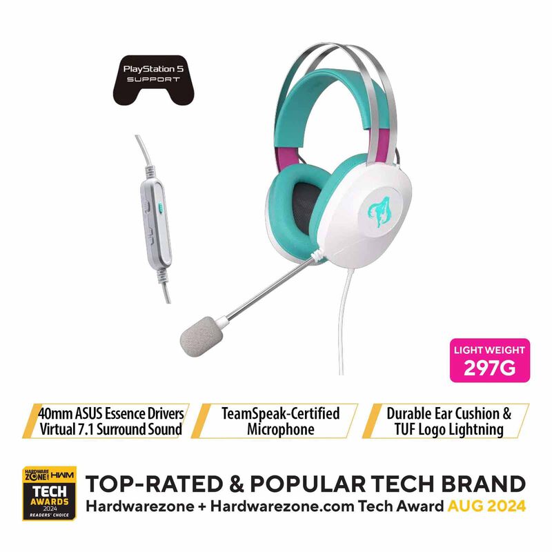 ASUS Tuf Gaming H1 Gen Ii Miku Gaming Headset A303 TUF GAMING H1 GEN II MIKU-image 1