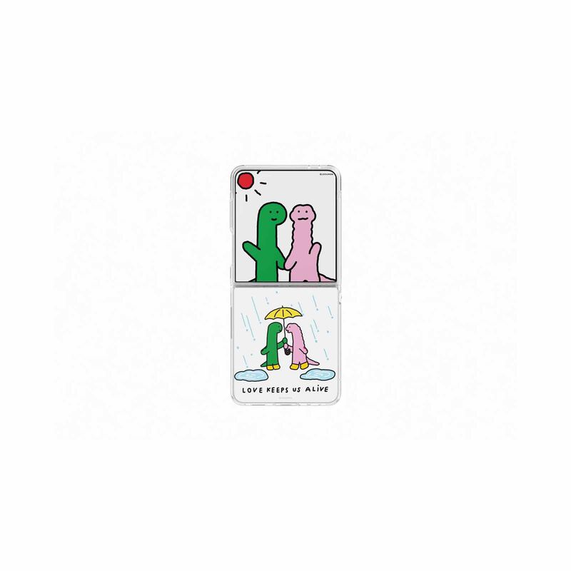 SAMSUNG Galaxy Z Flip7 Flipsuit Case With Card Joguman Rain GP-FPF766HICWW-image 1