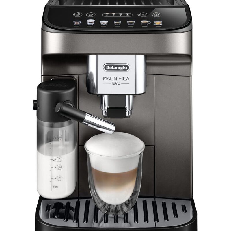 DELONGHI Fully Automatic Coffee Machines - Magnifica Evo Milk Titanium ECAM290.81.TB-image 2