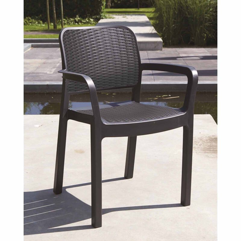 KETER Quartet Outdoor Dining Table Set + 4 Bella Chair (exclude Installation) D-KT-55-7992D-AB-20-image 2