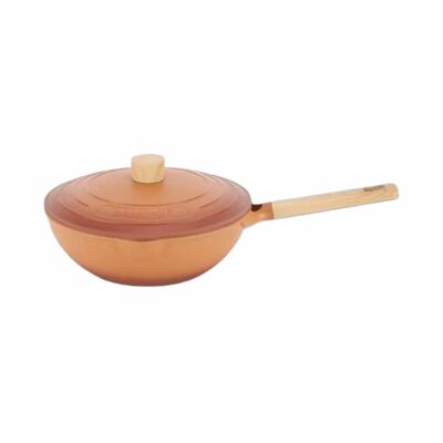 LA GOURMET Shogun Morandi Cast Aluminium 28cm Non-stick Wok With Self-basting Lid (induction) LGSMMI394606