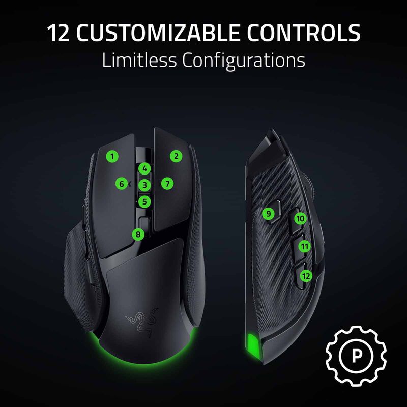 RAZER Basilisk V4 Hyperspeed - Ergonomic Wireless Gaming Mouse RZ01-05680100-R3M1-image 8