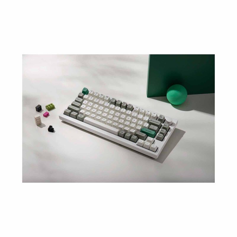 KEYCHRON Keychron Q1 Max 75% 81key, Shell White, Knob, Red Switch, Rgb Hot-swap Gateron Jupiter Switch KYCN-Q1M-P1-image 3