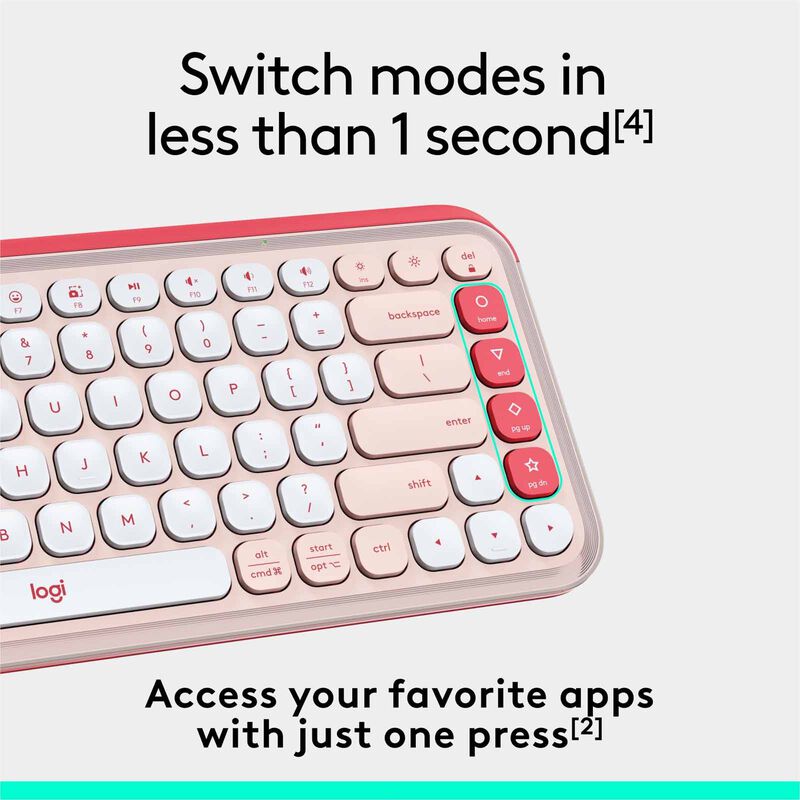 LOGITECH Pop Icon Keys Wl Kb - Rose 920-013085-image 11