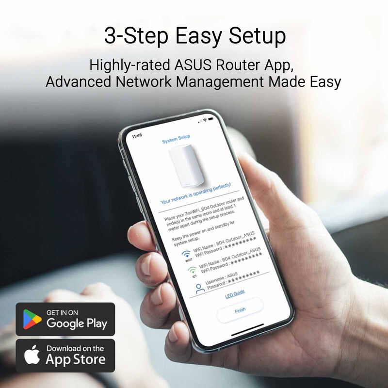 ASUS Be3600 Dual Band Wifi 7 Mesh White (1pack) BD4 OUTDOOR (W-1-PK)-image 13