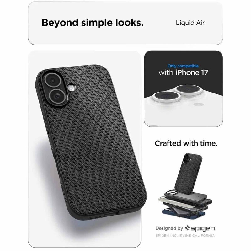 SPIGEN Iphone 17 Liquid Air Matte Black ACS10369-image 4