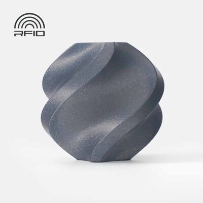 BAMBU LAB Pla Sparkle Filament - Slate Gray Sparkle - With Bambu Reusable Spool BAM-A08-D5-1.75-1000-SPL