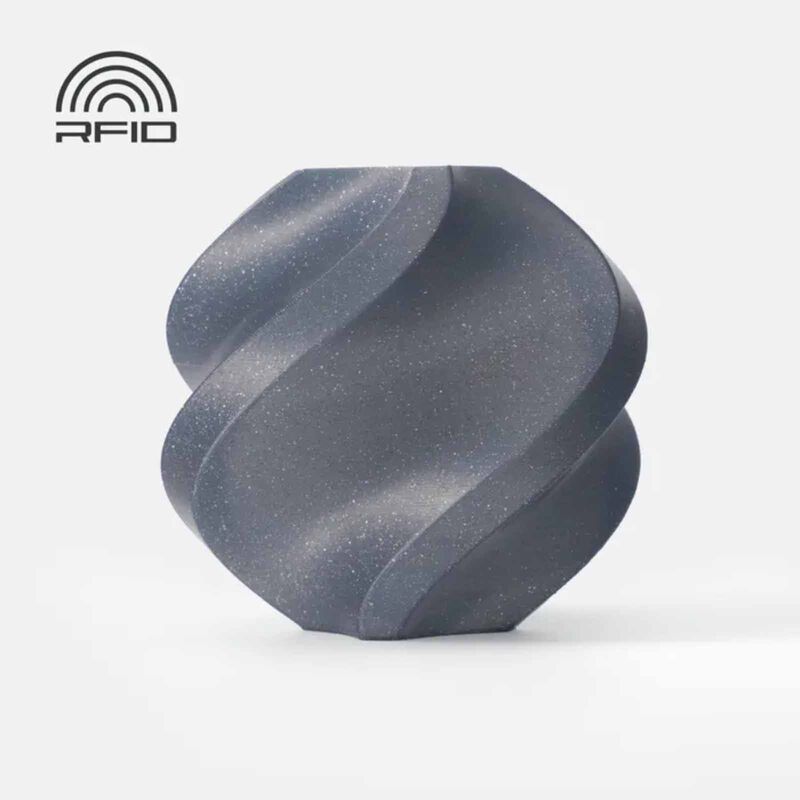 BAMBU LAB Pla Sparkle Filament - Slate Gray Sparkle - With Bambu Reusable Spool BAM-A08-D5-1.75-1000-SPL-image null