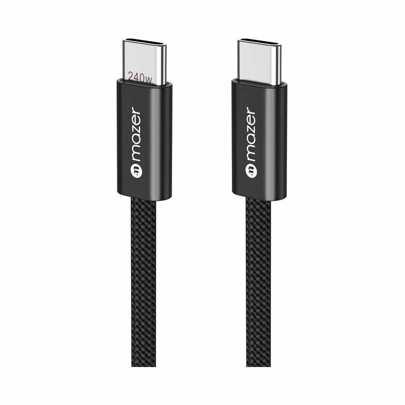 MAZER Infinitelink Flex2 240w/1m Usb-c Braided Cable-black M-FLEX2-C1M-BK-image 9