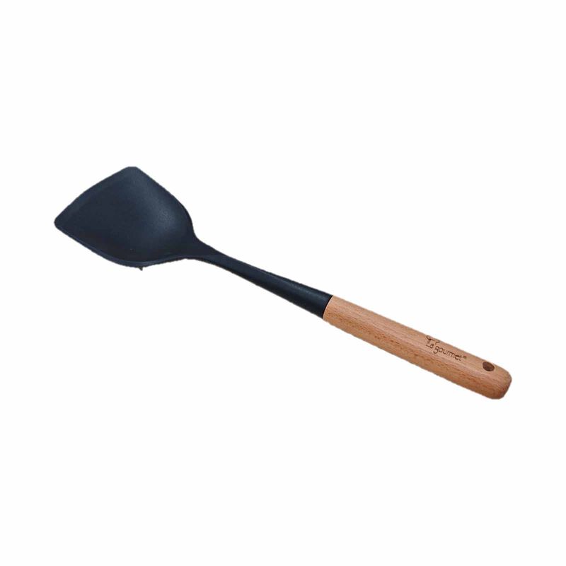 LA GOURMET Silicone Small Turner With Wooden Handle LGKG438355-image 2