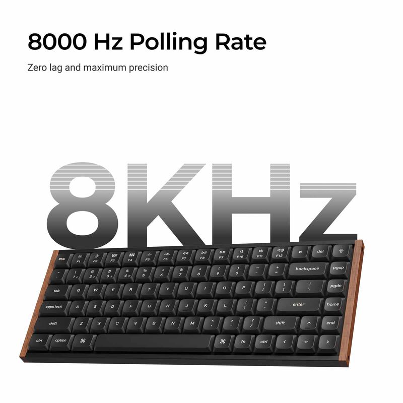 KEYCHRON K3 Ultra 8k 75% 84 Keys White Rgb Hot-swap Milk Pom Red Switch KYCN-K3U-Q1Z-image 3