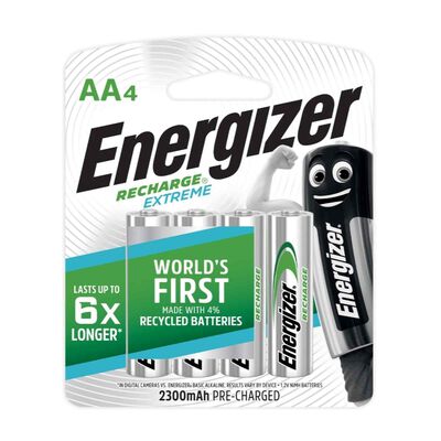 ENERGIZER Extreme Recharge Battery Aa 4s NH15EBP4