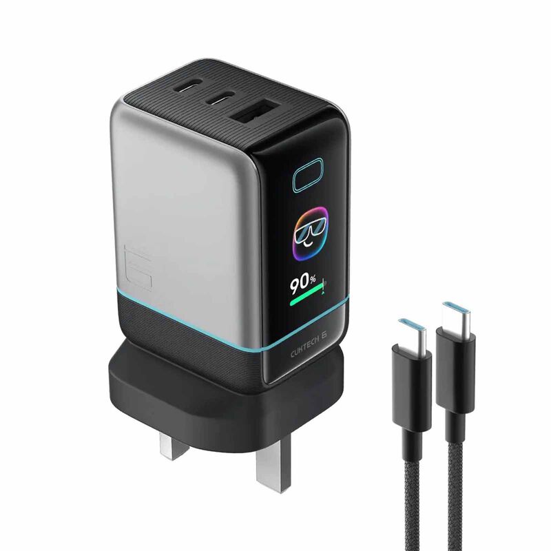 CUKTECH Charger No 6 Ultra Pd 100w With Digital Display W Cable CKAD653UUKTG-image 1