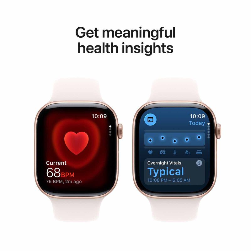 APPLE Watch Series 11 Gps + Cellular 46mm Rose Gold Aluminium Case With Light Blush Sport Band - S/m MFCG4X/A-image 9