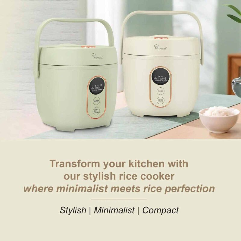 LA GOURMET Rice Cooker (0.8l) - Green LGELRC419606-image 3