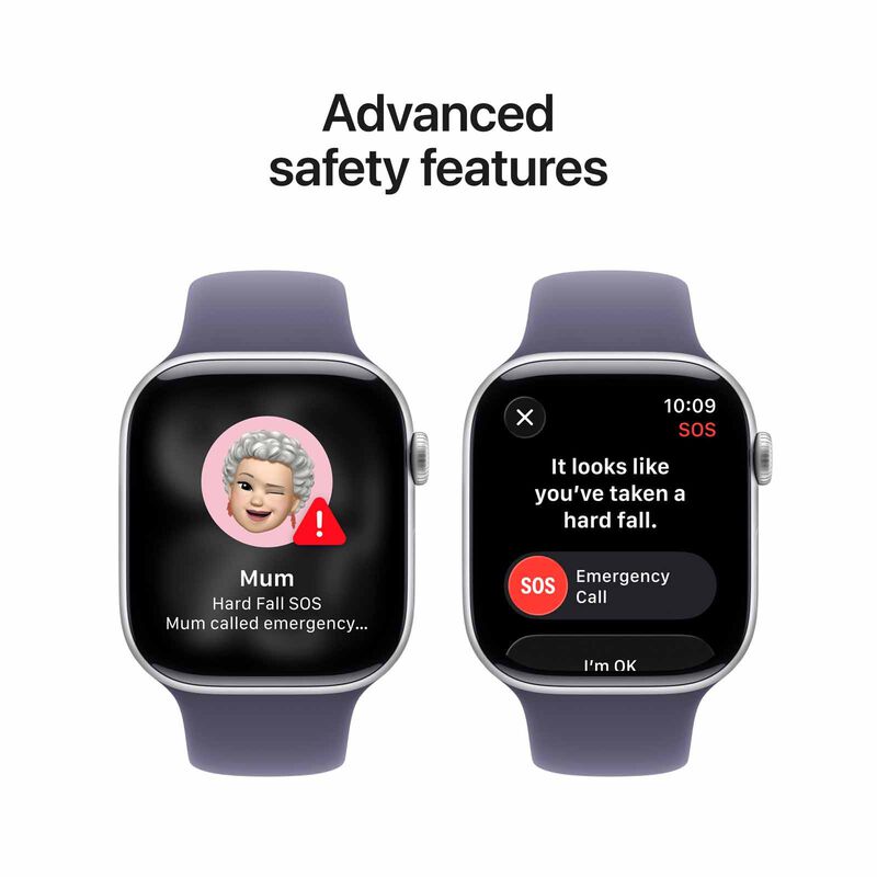 APPLE Watch Series 11 Gps + Cellular 46mm Silver Aluminium Case With Purple Fog Sport Band - M/l MFCR4X/A-image 9
