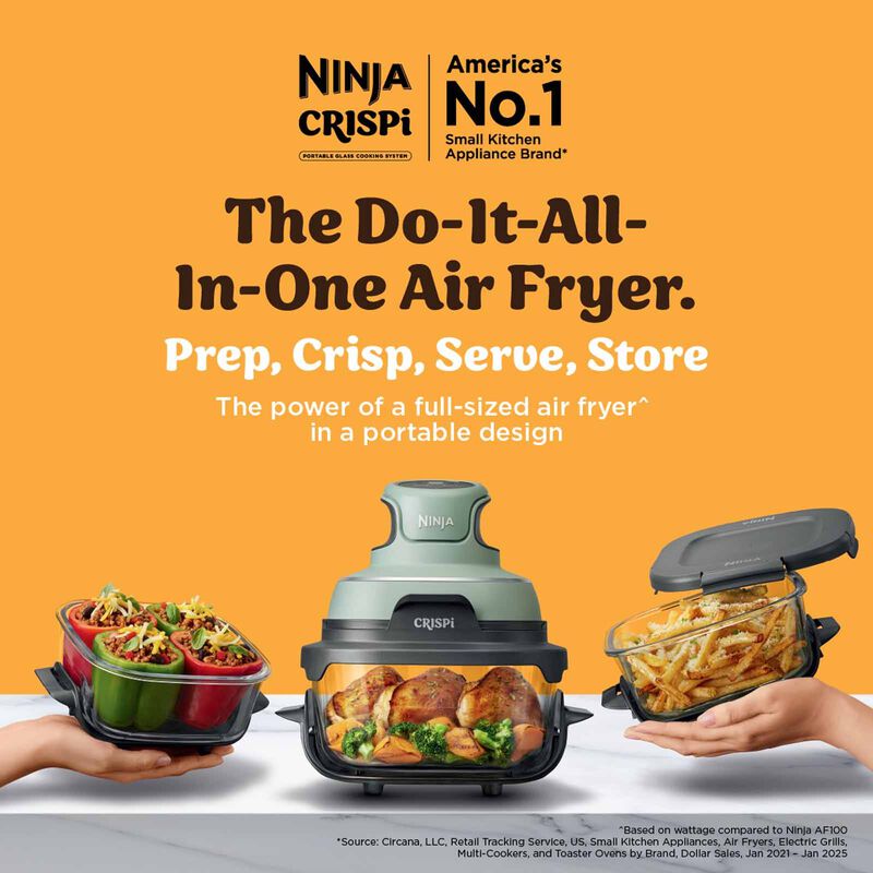 NINJA Crispi Portable Air Fryer (3.8l) - Soft Sage FN101SMSG-image 1