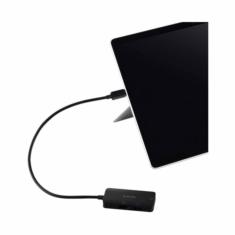 ELECOM 3 In 1 Docking Station (1 X Usb-c/hdmi/usb-a Port DST-C31BK-image 3