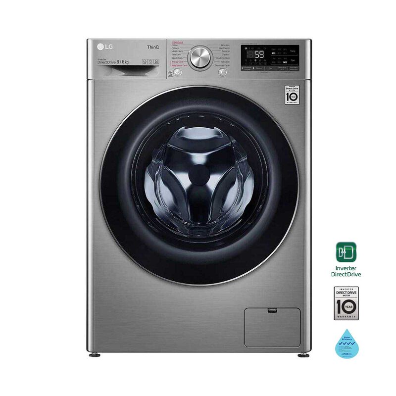 LG Front Load Washer And Dryer (8kg/6kg) FV1408H4V-image 1