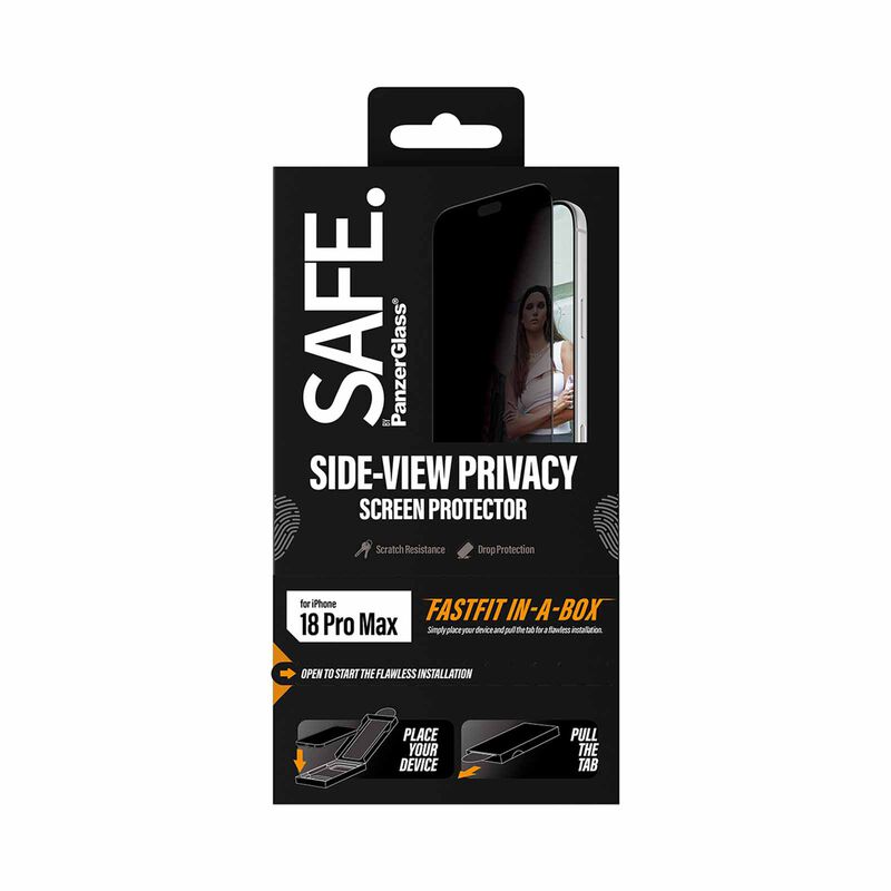 PANZERGLAS Ip18pm Privacy (black Frame) Fastfit In-a-box Protector PZG-SA94916-image 2
