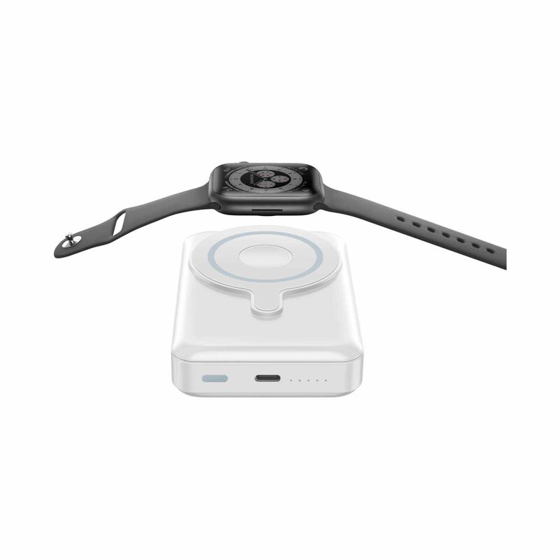 BAZIC Gopower 10k, 10000mah Magsafe Compatible Powerbank With Built-in Apple Watch Charger - White GPW-10K-WHT-image 5