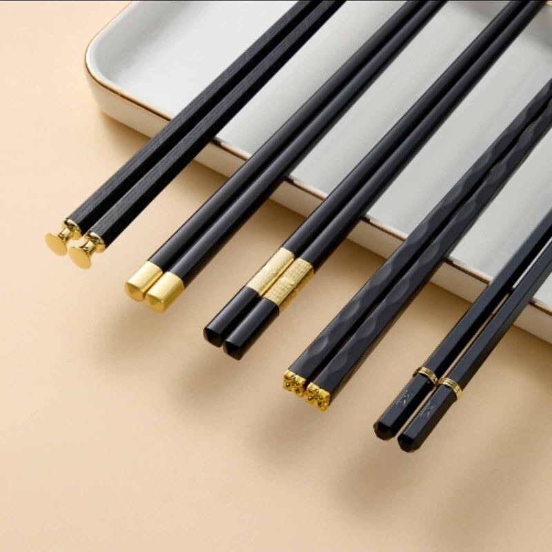 CERABON ES Chopsticks L24.3cm - Black/gold 149HC-12-00508-image 2