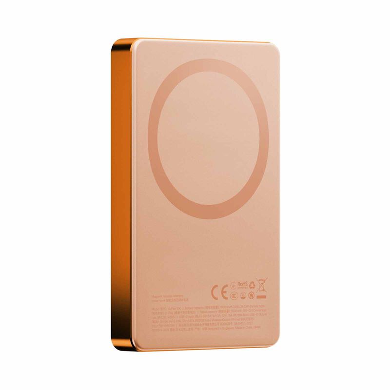 ENERGEA Alupac 10k 3c, 10000mah Ultra Light Aluminium Magsafe Compatible Powerbank - Orange AP-10KQH-ORG-3C-image 3