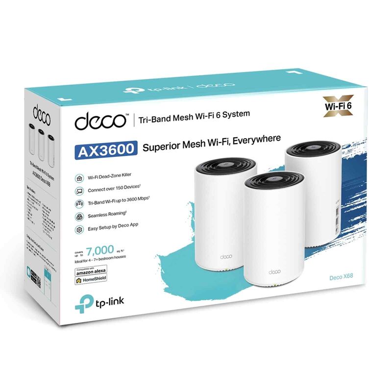 TP LINK Ax3600 Mesh Wifi 6. 3pk TPL-DECO-X68-3PK-image 3