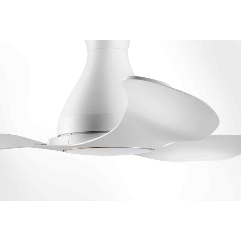 KDK 48 In Dc Ceiling Fan With Led Light (white) E48GP(WH)-image 7