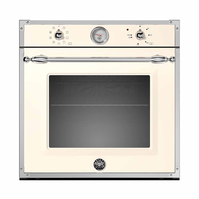 BERTAZZONI 60cm Electric Built-in Oven (ivory And Chrome Finish) F609HEREKTAX-image 1