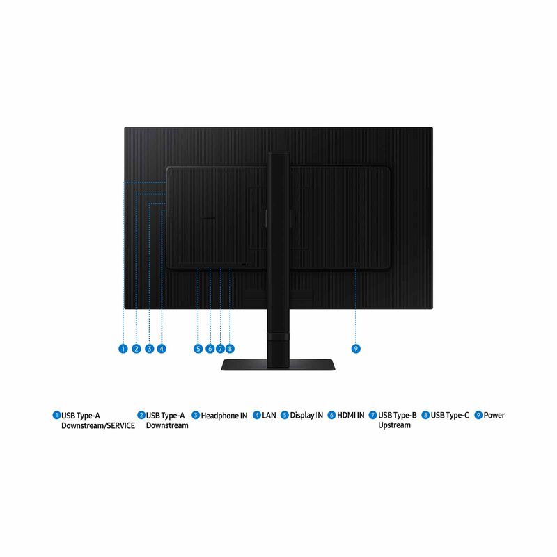 SAMSUNG 32in 4k Height Adjustable Viewfinity S8 LS32D804UAEXXS-image 9