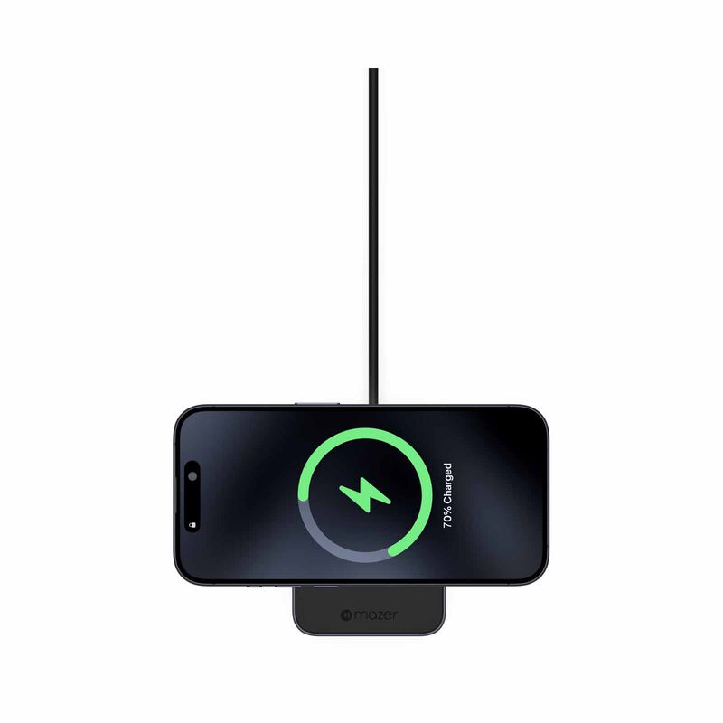 MAZER Qi2 Certified 32w Wireless Foldable 2in1+usb-c Pd12w Output Charger - Black M-QI2-MAGFOLD02-BK-image 6
