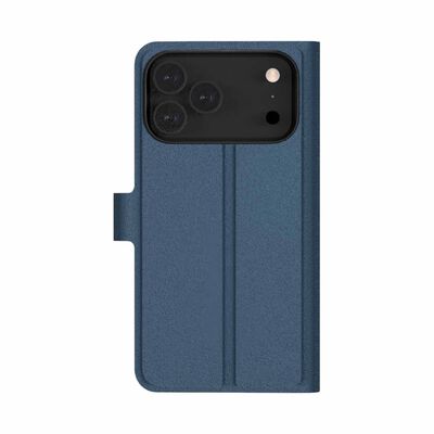 N.BRANDZ Folio Leather Wallet Case For Iphone 17 Pro Max-navy Blue N-FOLIO-IP17PM-NB