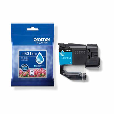 BROTHER High Yield Cyan Cartridge Yields 500 Pages LC531XLC OCE/ASA