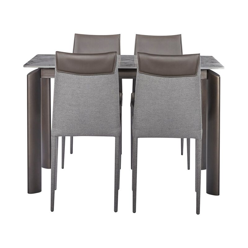 MUZE 5 Piece Dining Set CATFORD-image 5