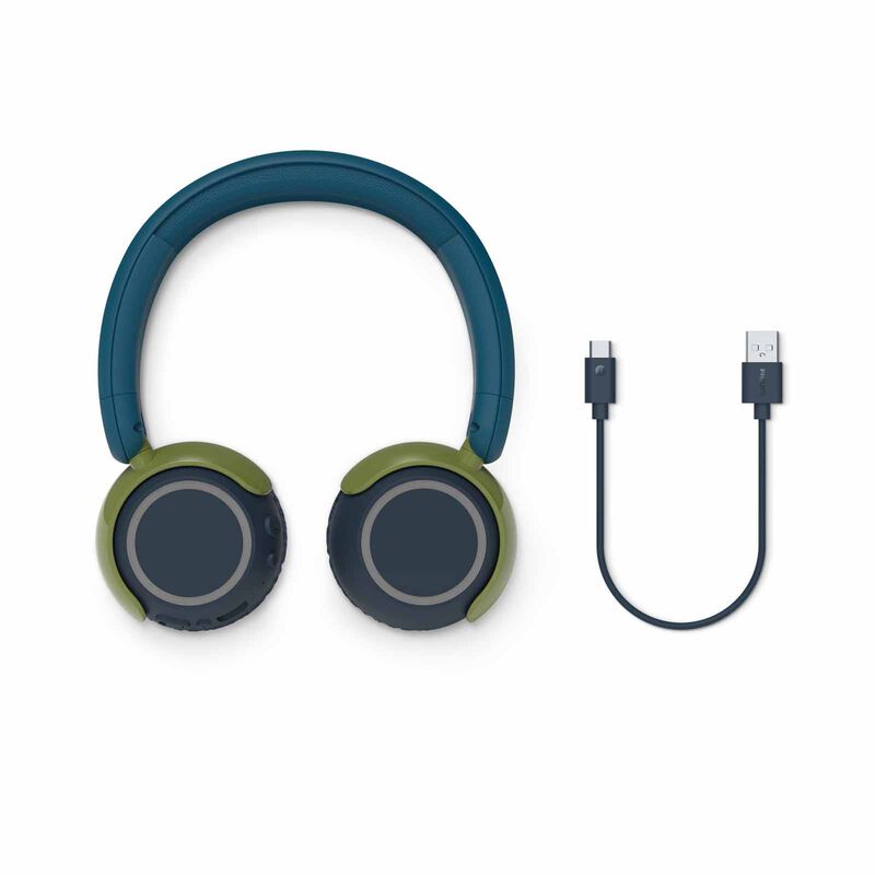 PHILIPS Kids Wireless On-ear Headphones Crystal Teal TAK4200CT/00-image 2