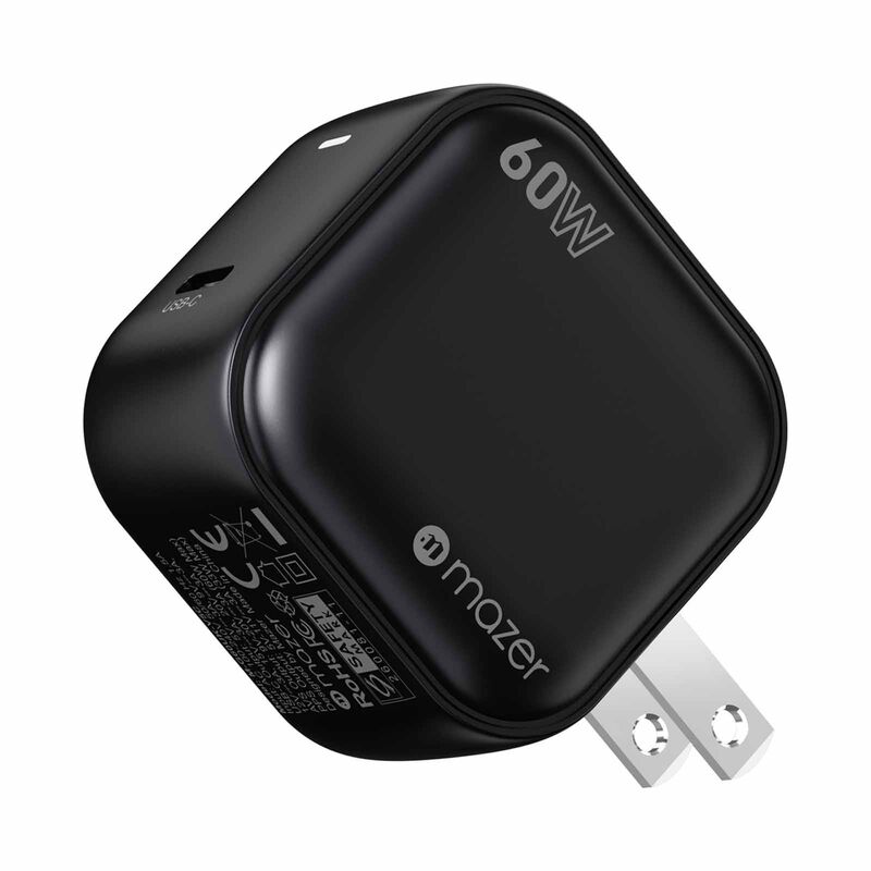 MAZER Prestigegan Mini Avs Dps60w 1c Us+uk Wall Charger-black M-G60UK-V5C-BK-image 5